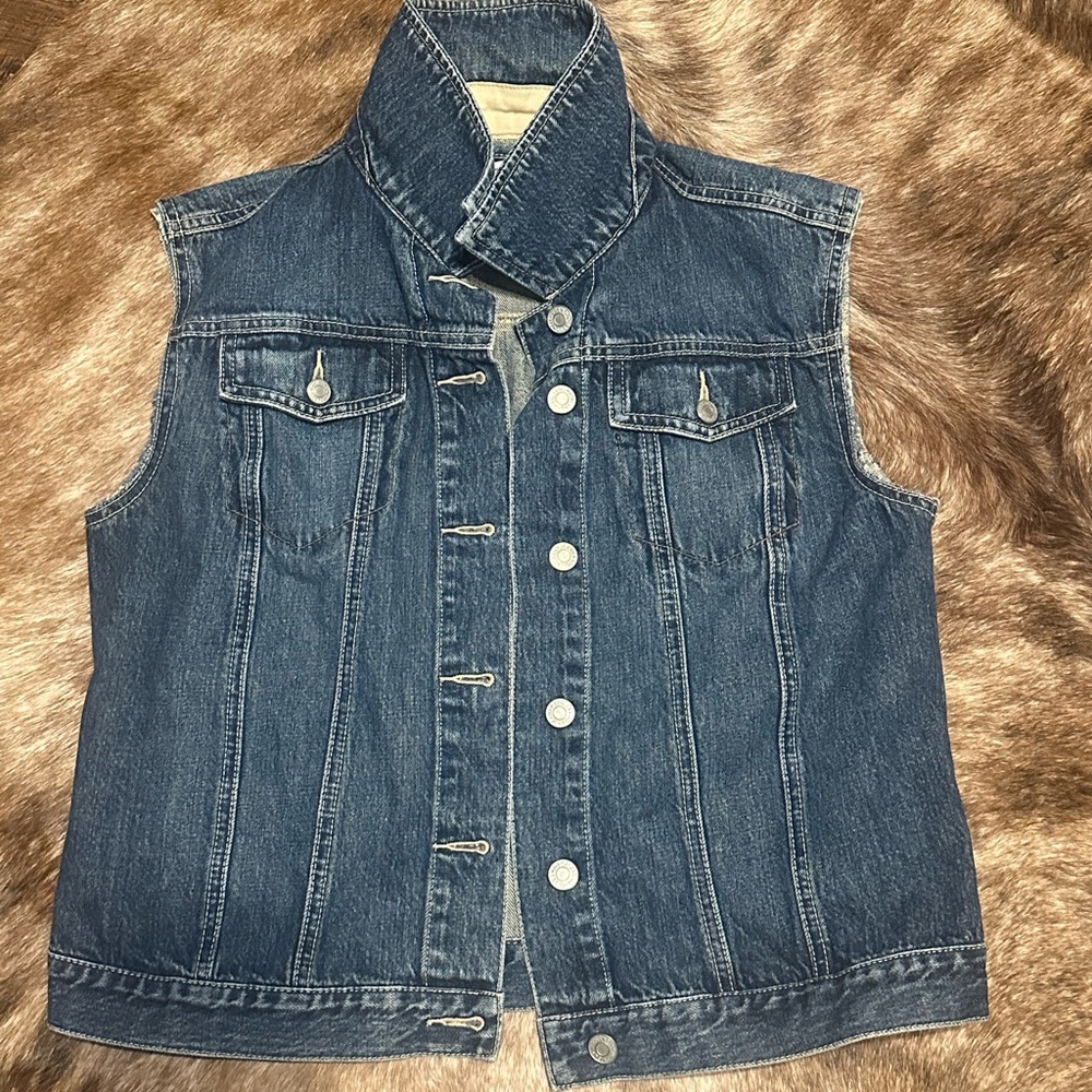 GAP Blue Denim Vest